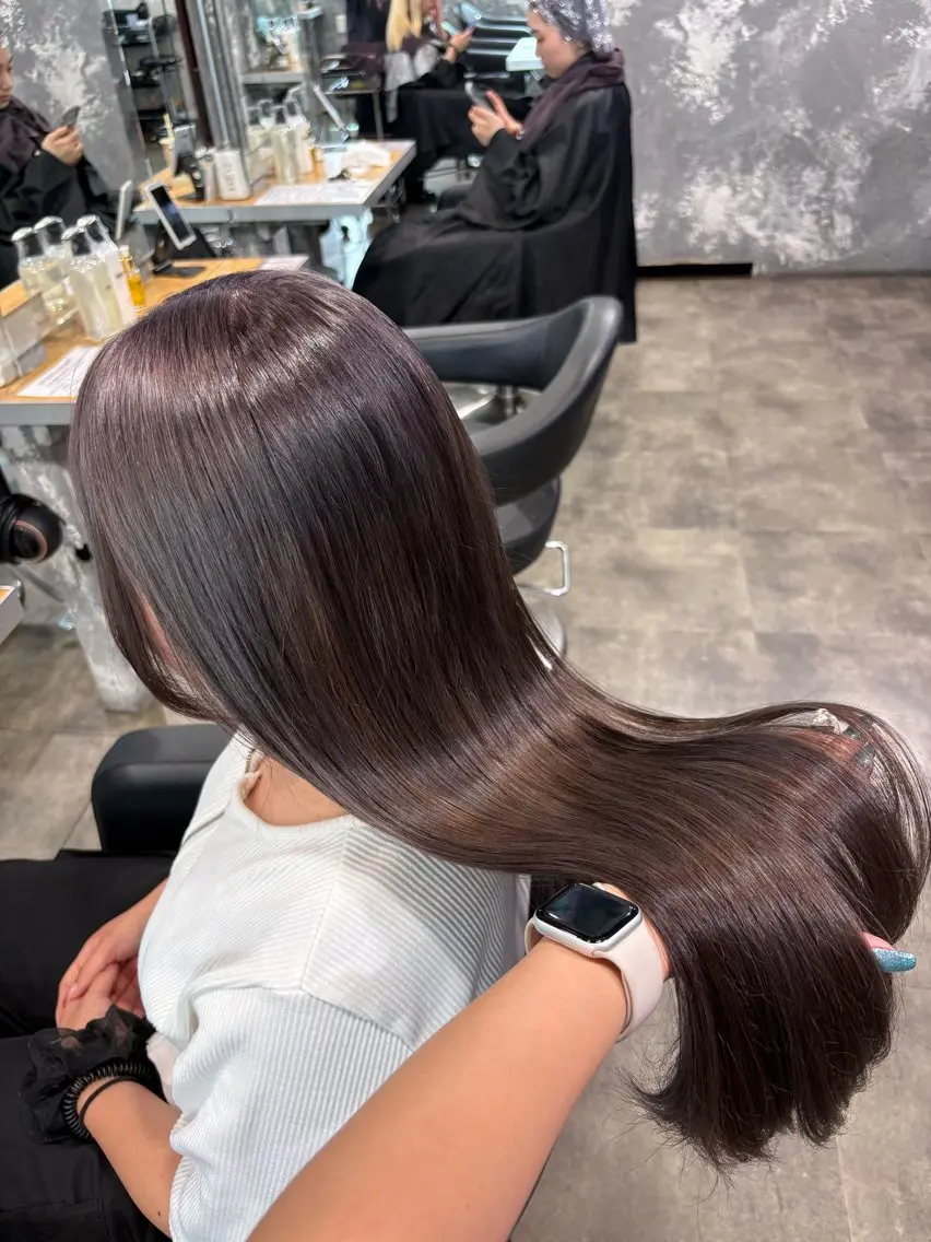 ロング カラー ヘアカラー ハイトーン 横浜💞ミオのヘアスタイル