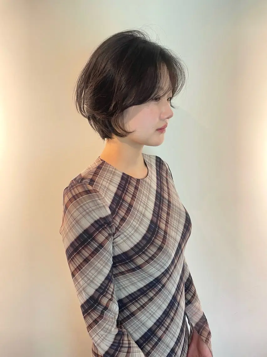 ショート パーマ ショートボブ ボブ ショートヘア ニュアンスパーマ 似合わせヘア🪶 表参道／remiのヘアスタイル