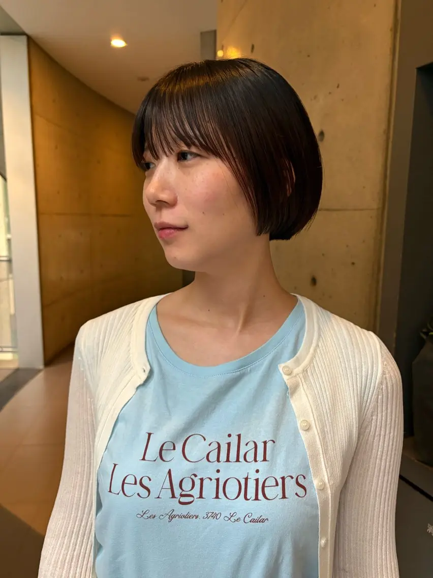 ショート ボブ カット 抜け感レイヤーカット 🐄Hanakaのヘアスタイル
