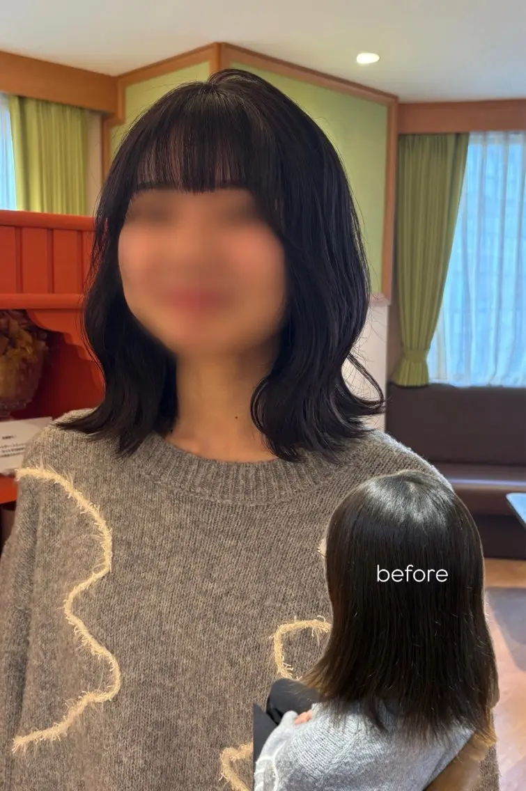 カラー ラベンダーカラー ヘアカラー Lita4F ミユウ🌻のヘアスタイル