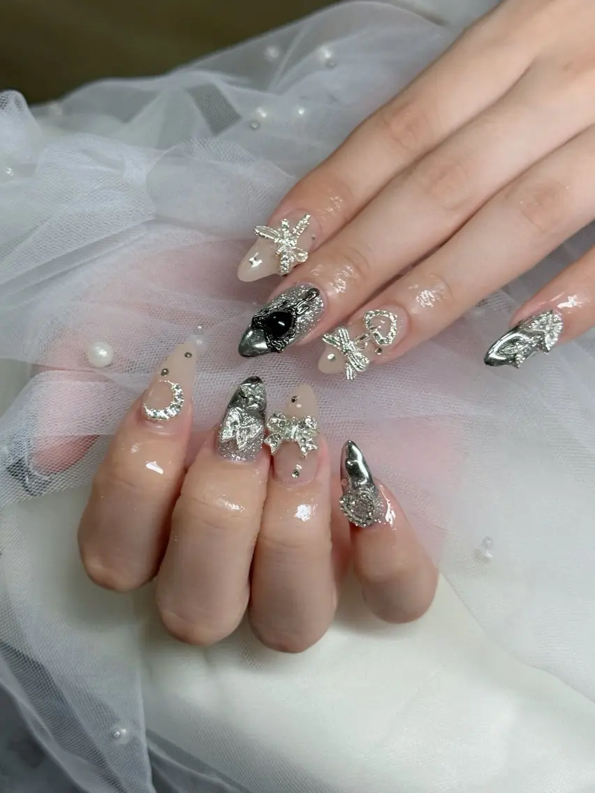 ネイル フットネイル フレンチネイル グラデーション 韓国ネイル ロングネイル ハンドネイル Hani Nail Salonのネイルデザイン