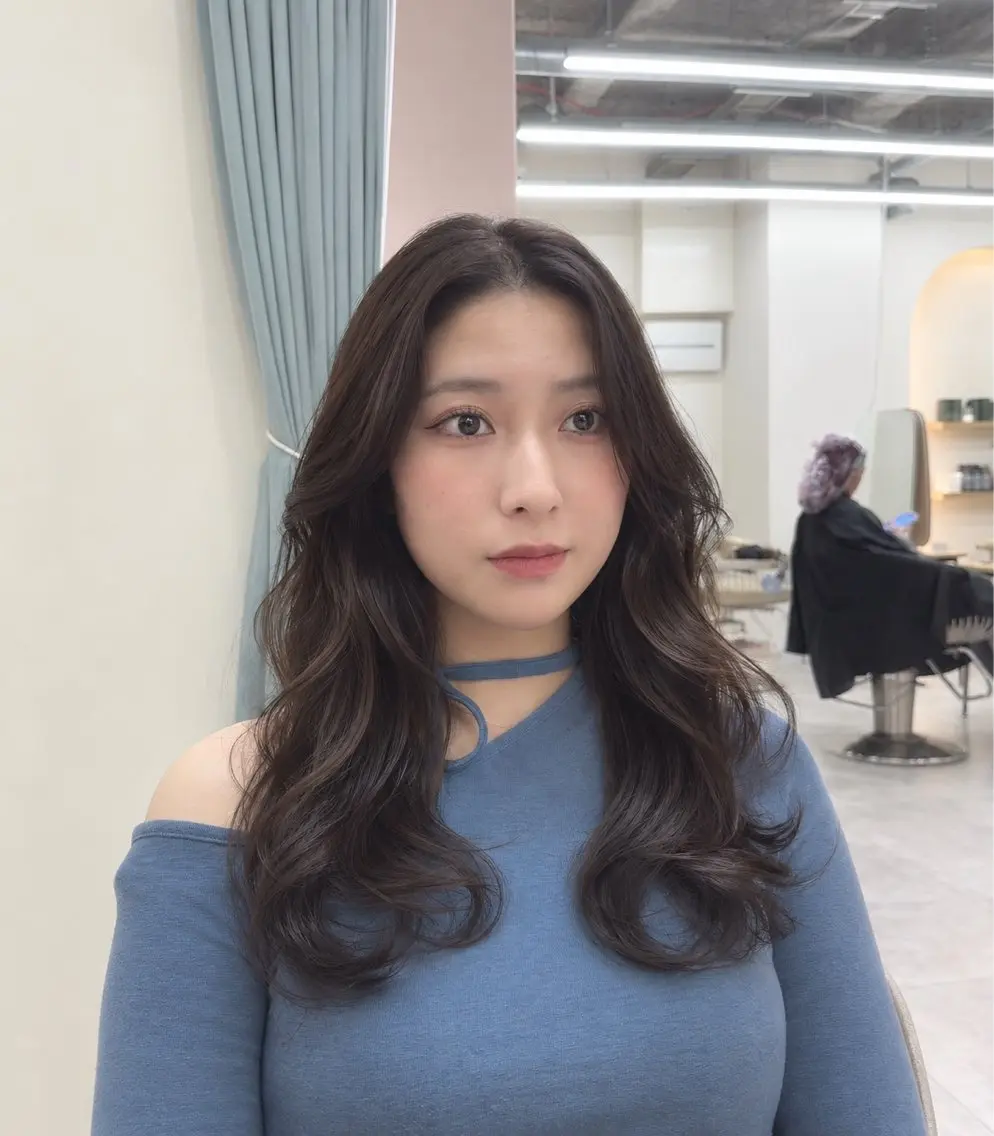 ロング カラー グレージュ レイヤーカット カット ヘアカラー トリートメント 広島本通り/立町/ ボブ/レイヤー/石井のヘアスタイル