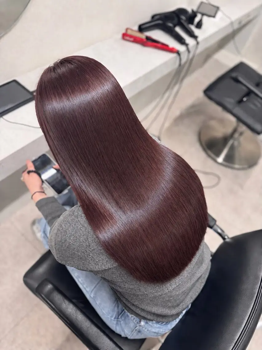 ロング 田渊 日菜のヘアスタイル