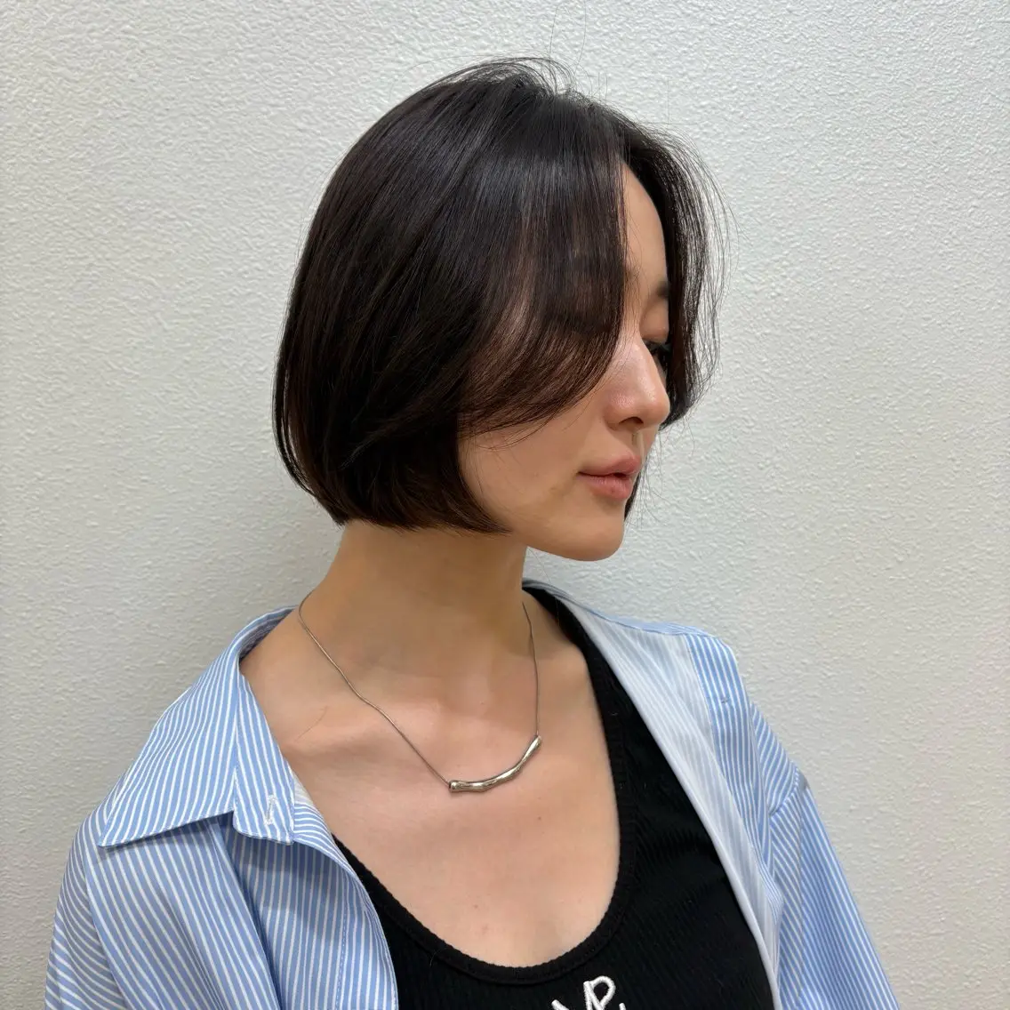 【限定メニュー❣️】🌸似合わせグラボブカット🌸+Aujuaトリートメント+ケアプロ(超音波)アイロン付き💗の写真
