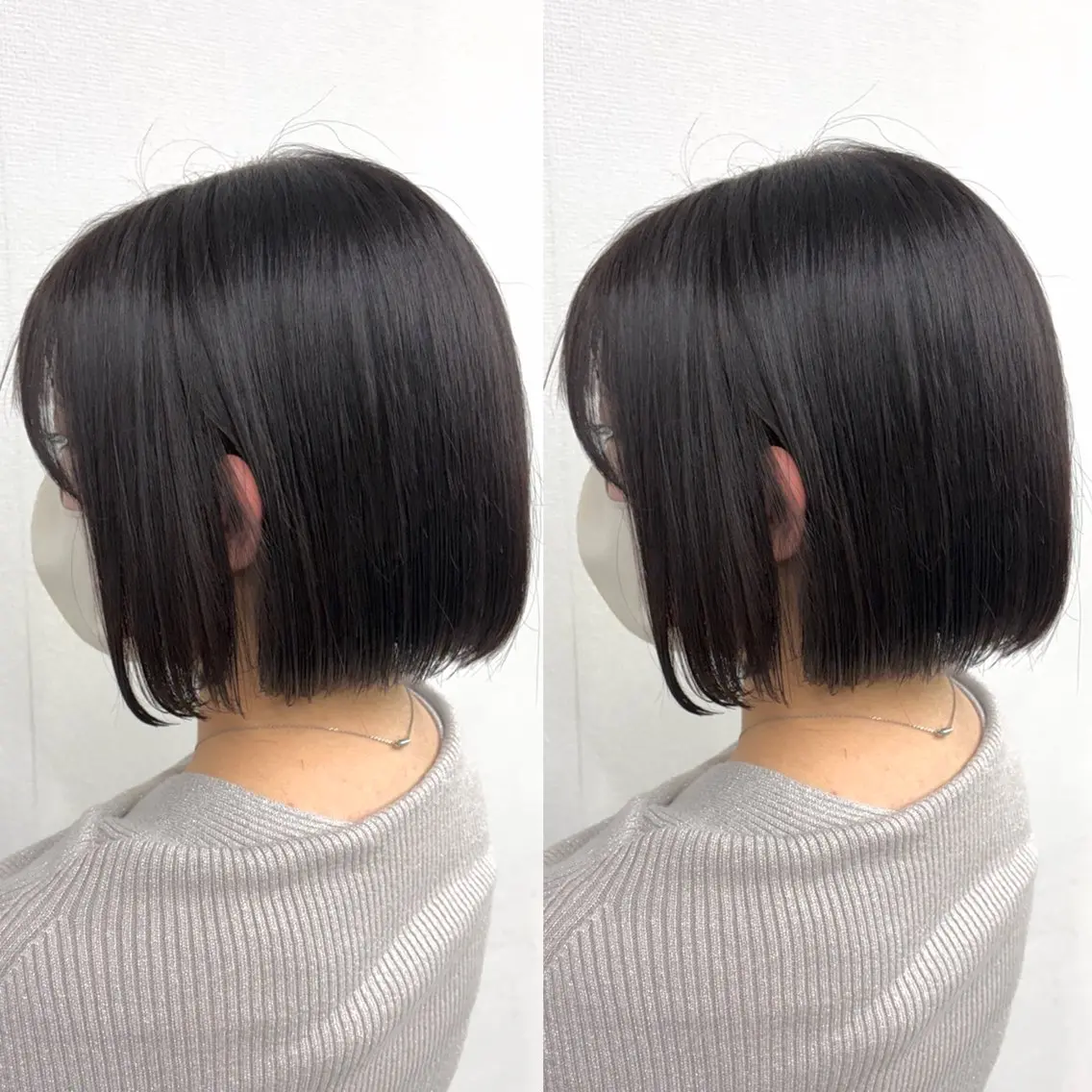 ショート カット トリートメント 透明感カラー🪿🤍 顔まわりカットのヘアスタイル
