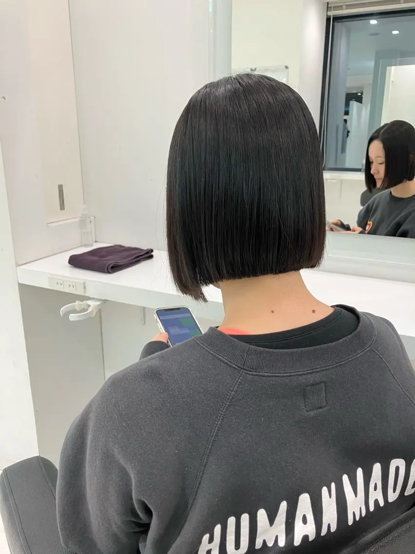 ショート カラー ヘアアレンジ 💓色落ちまで綺麗な 垢抜けカラー💓のヘアスタイル