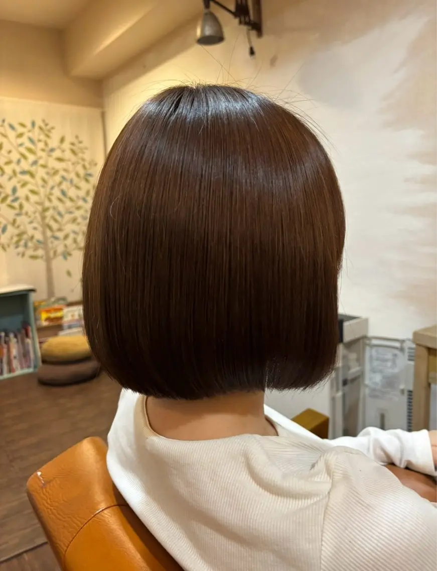 ショート ボブ アカリ😸🫶 カラーリスト🧡のヘアスタイル