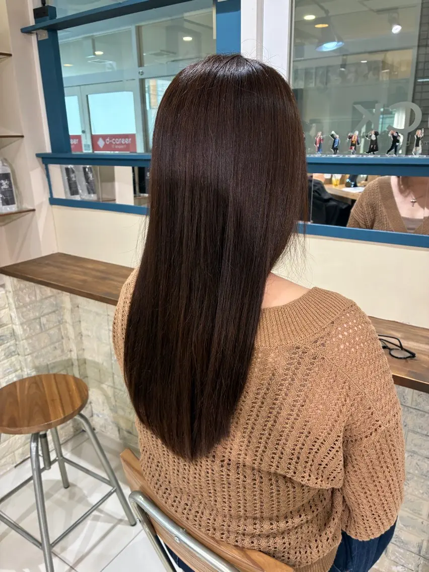 ロング カラー ヘアカラー 海老名美容室🦐 ゆうかのヘアスタイル