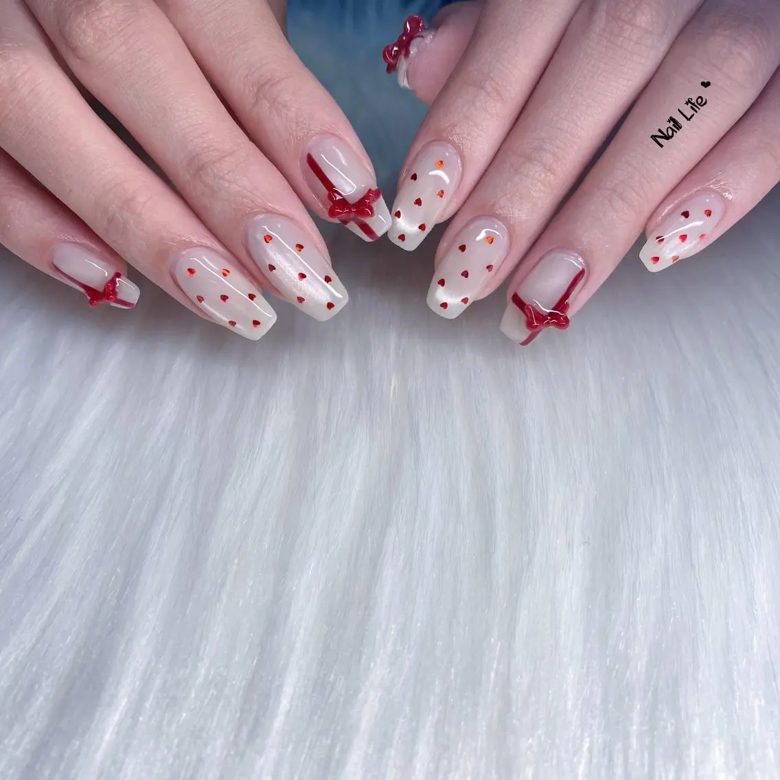 ネイル アートネイル バレンタイン Nail Lifeのネイルデザイン