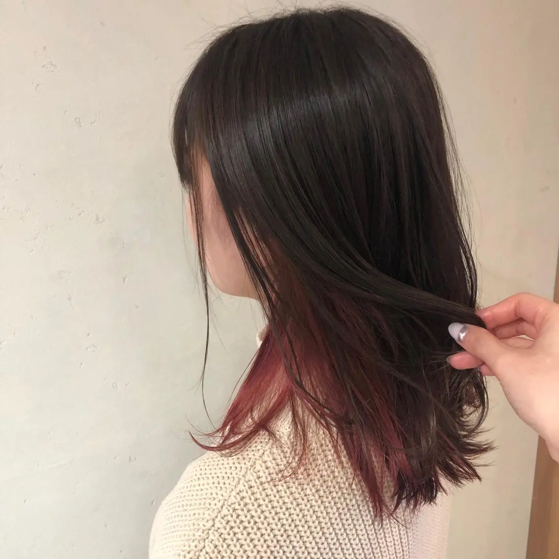セミロング カラー インナーカラー カット ヘアカラー トリートメント 髪質改善/縮毛矯正 /青山 早希🐾のヘアスタイル
