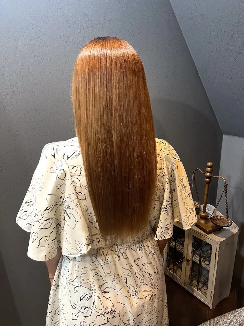 ロング 髪質改善 酸性ストレート カット 縮毛矯正 トリートメント ヘッドスパ ＊くせ毛に特化＊ 【yun】のヘアスタイル