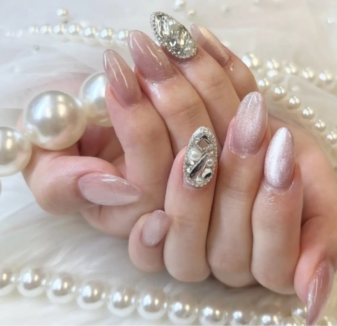 ネイル アートネイル べっ甲ネイル ボルドー ドット フットネイル ハンドネイル Queeens nailのネイルデザイン