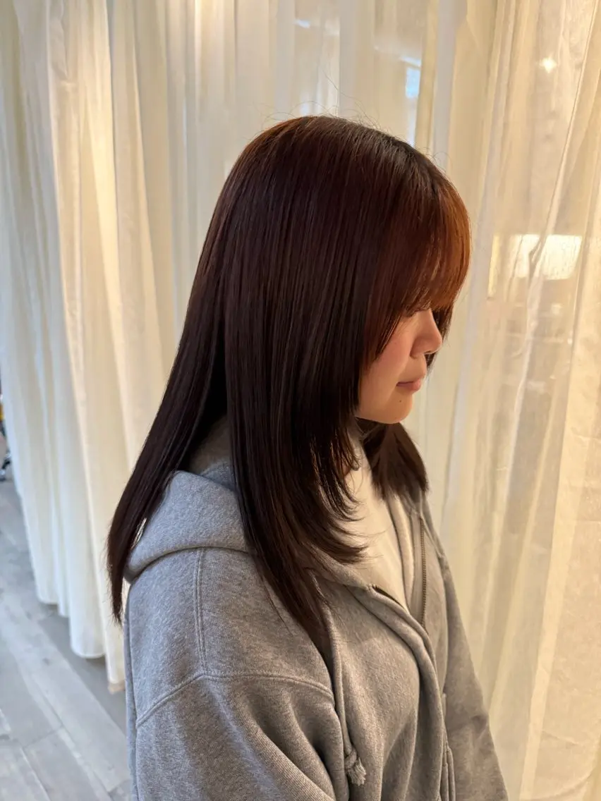 ロング 藤原 百花のヘアスタイル