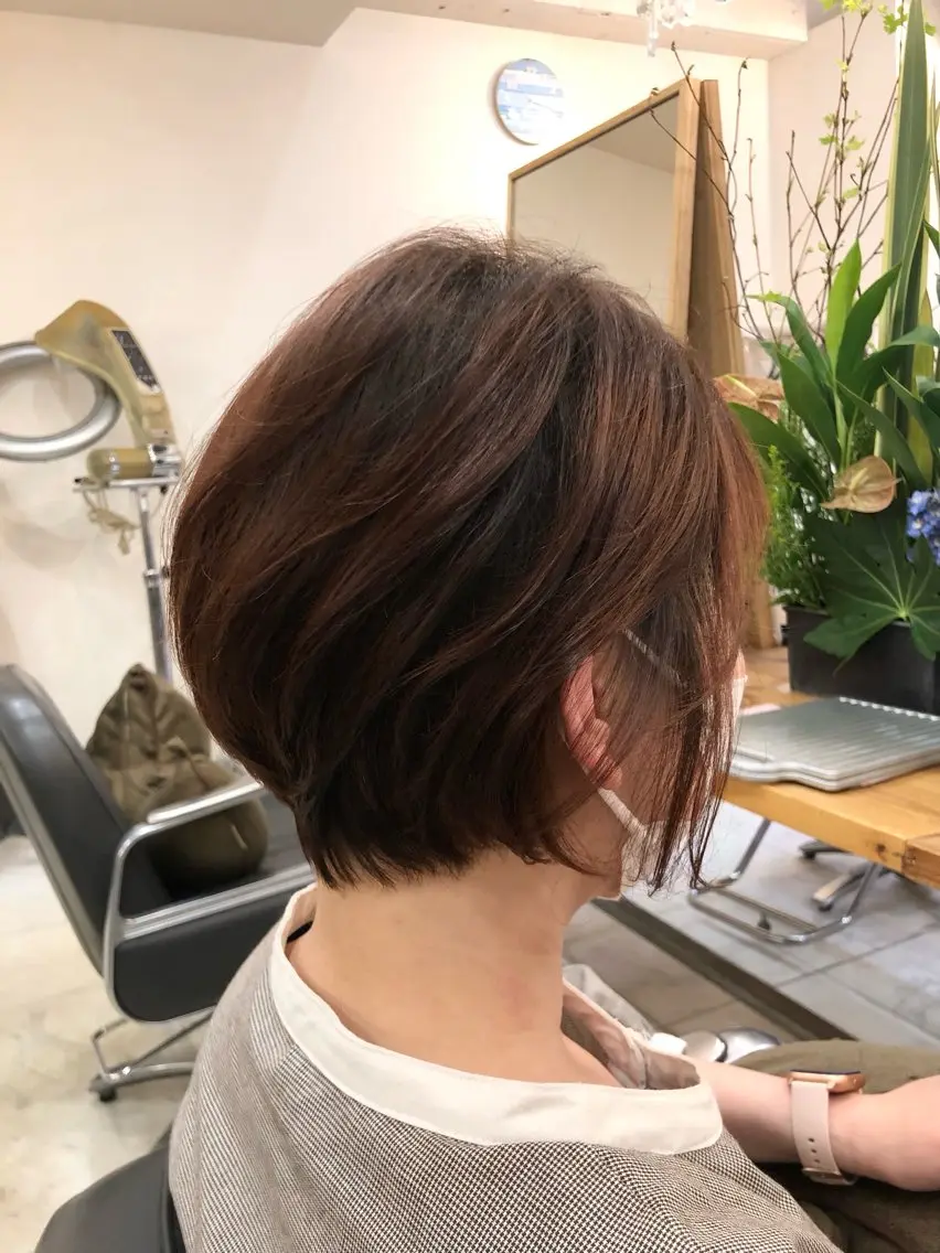 ショート 顔周りカット ショートヘア 札幌美容室ヴェリテ 渡邊 龍政のヘアスタイル
