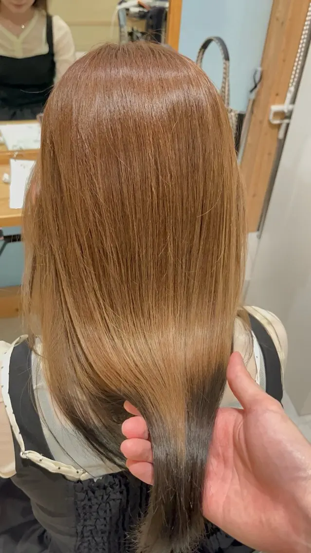 ロング カラー カット ヘアカラー レイヤーカット ✂︎玲旺のヘアスタイル