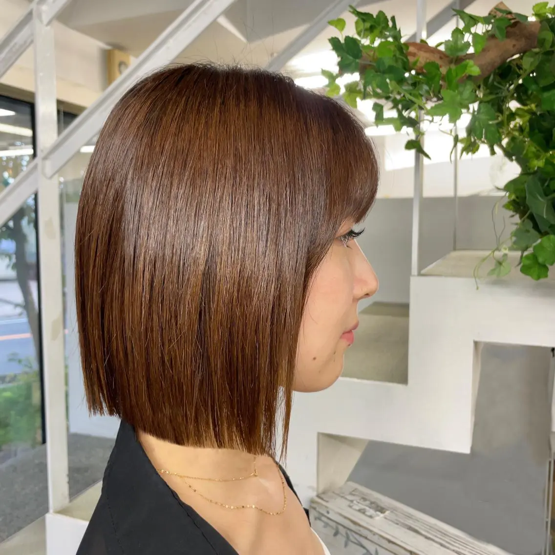 ショート ボブ 山田 里美のヘアスタイル