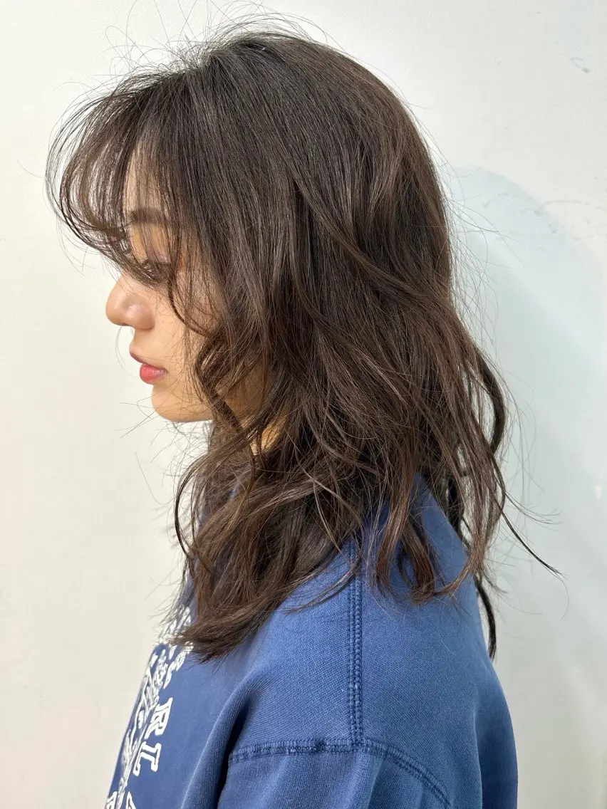パーマ ニュアンスパーマ ボブ/ミディアム 親しみやすさ/さくらのヘアスタイル