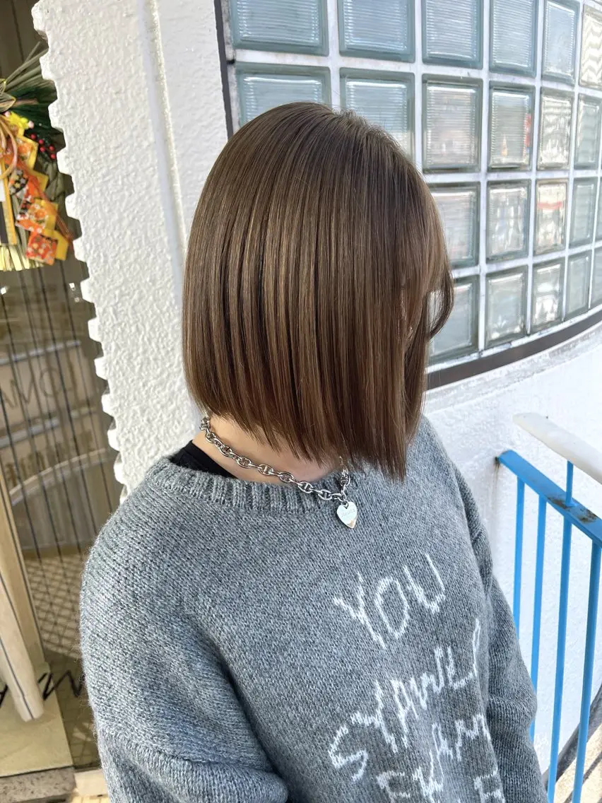 ミディアム カット ヘアカラー トリートメント 【YUIMARL】 TATSUYAのヘアスタイル