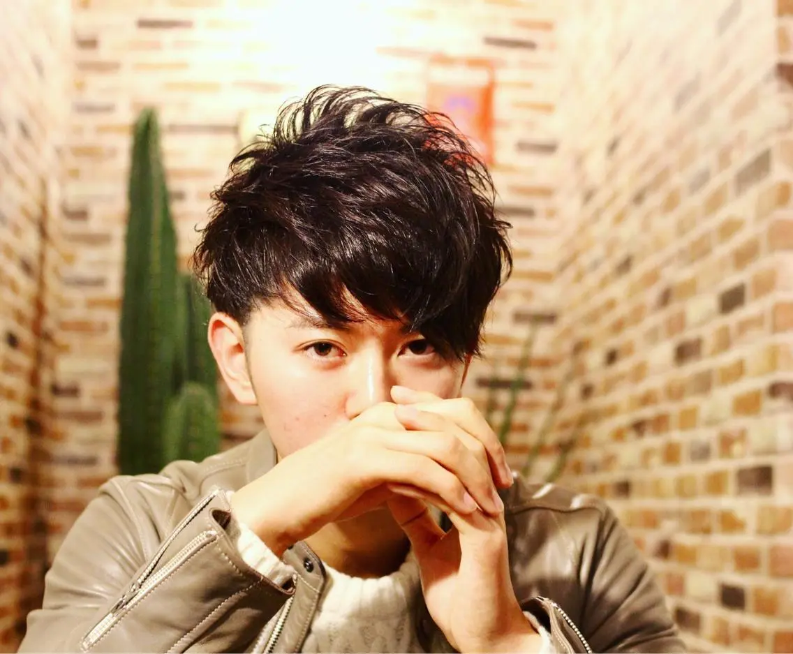 ショート メンズ メンズパーマ 石鳶 勝のヘアスタイル