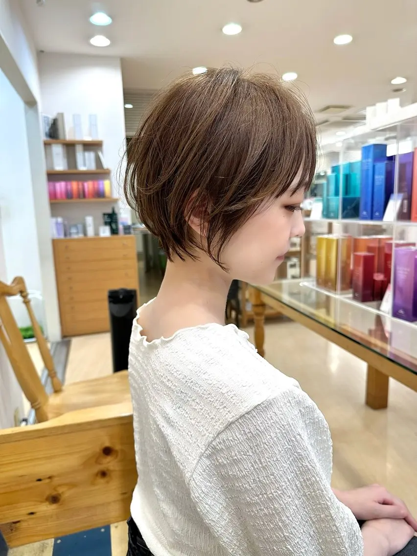 ショート カラー カット ヘアカラー トリートメント Gardenhair 小笠原 篤矢のヘアスタイル