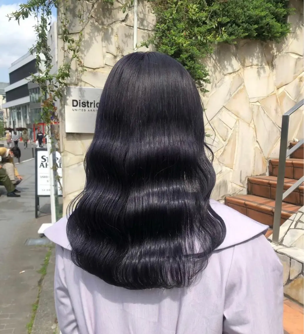 ロング カット ヘアカラー トリートメント ハイトーン特化🎀 LEONのヘアスタイル