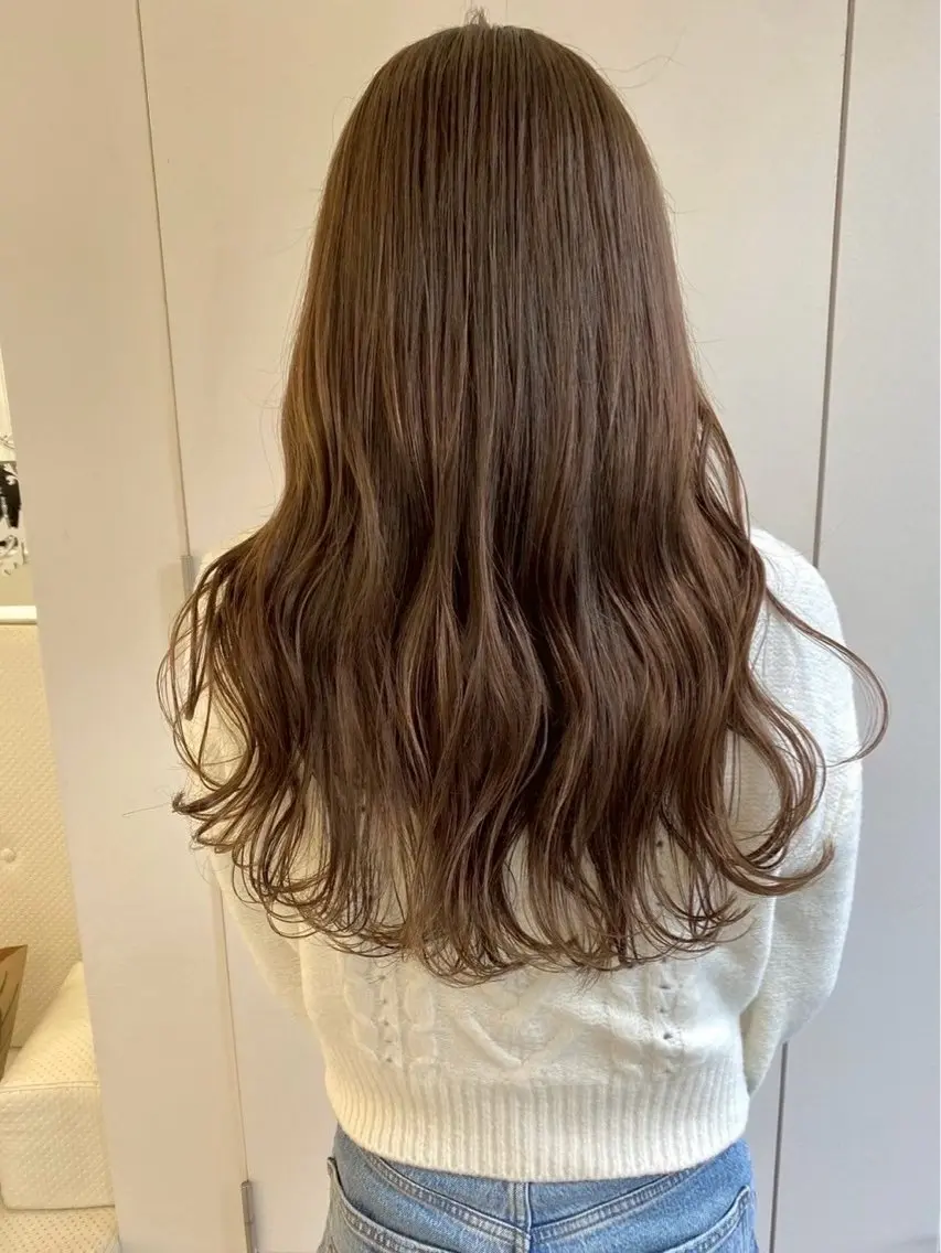 ロング カラー ヘアカラー ParveMix🎀 稲垣 詞葉のヘアスタイル