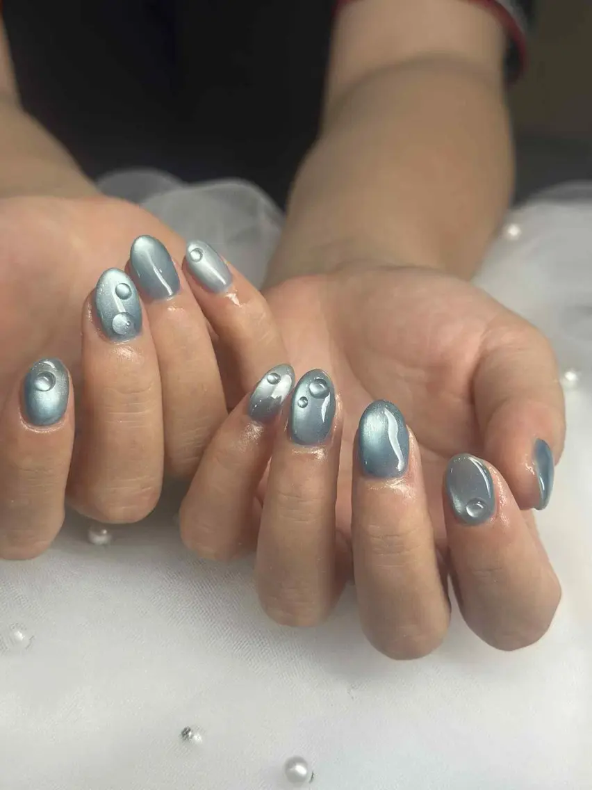 ネイル マグネットネイル ハンドネイル sora ❄️のネイルデザイン