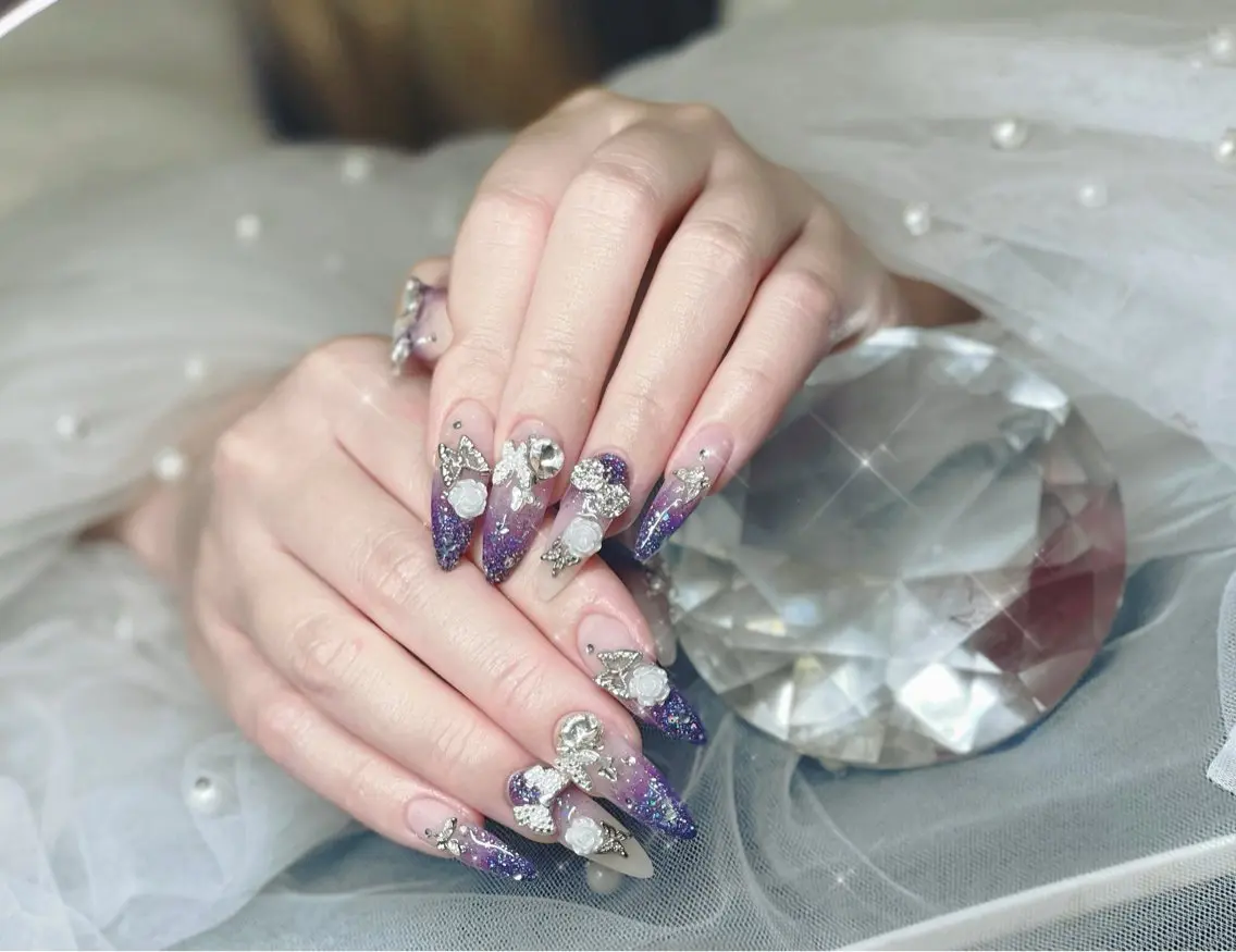 ネイル 長さ出し 韓国ネイル 持ち込み Sora Nailのネイルデザイン