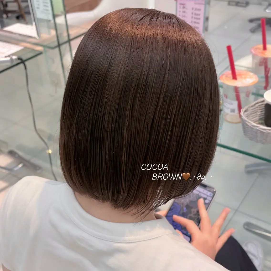 カラー ブラウンカラー 透明感カラー ココアブラウン ヘアカラー カラーモデル募集 KAREN🐨🤍のヘアスタイル