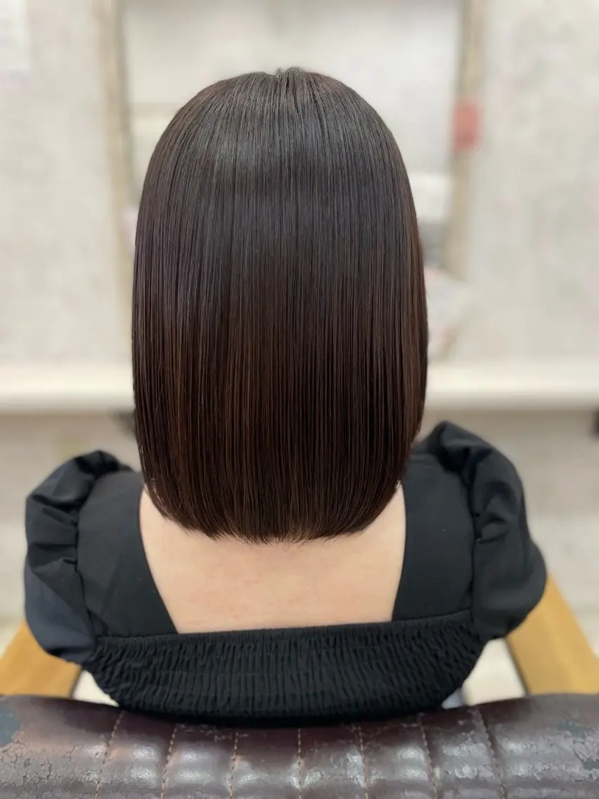 ミディアム トリートメント カット トリートメント 柴 芙未菜のヘアスタイル