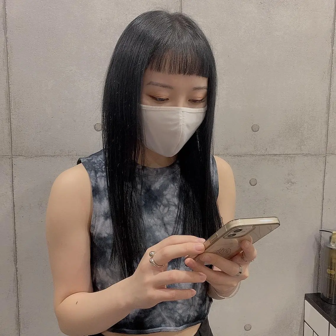 ロング カラー ヘアカラー ヘアセット newi赤羽 HINATAのヘアスタイル