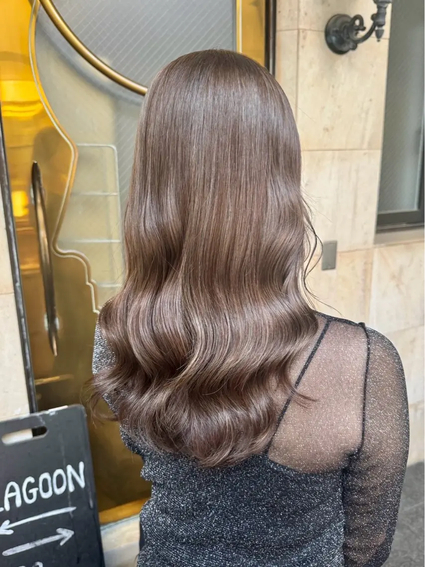 ロング カット ヘアカラー トリートメント SARA/顔周り レイヤーカット🧚✨のヘアスタイル
