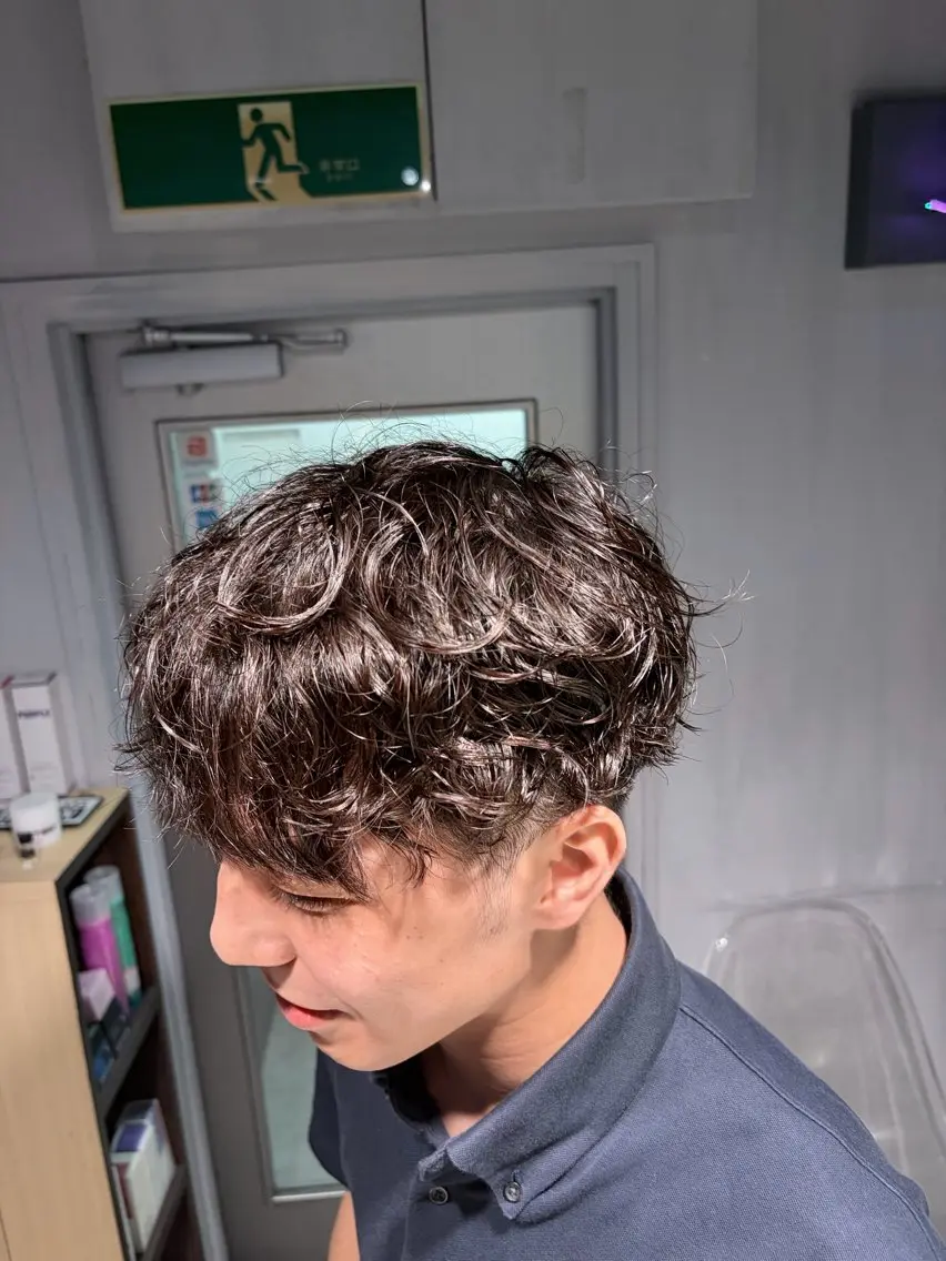 パーマ メンズ カット パーマ ✨川越ブリーチ特化✨ Yumaのヘアスタイル