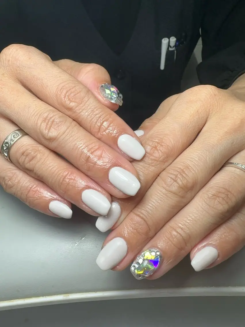 ネイル アートネイル オーロラネイル ガーリー キラキラネイル 韓国ネイル Minami Nailsのネイルデザイン