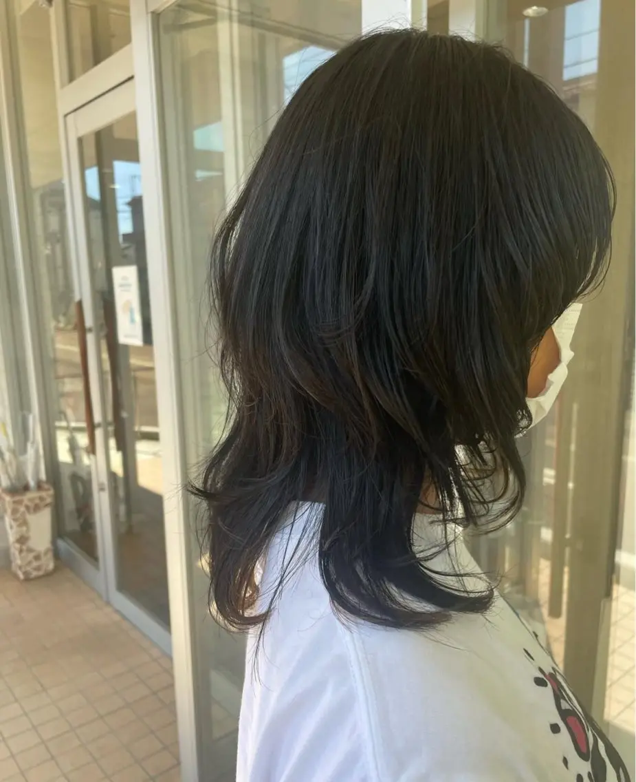 セミロング パーマ メンズ カットパーマ募集中のヘアスタイル