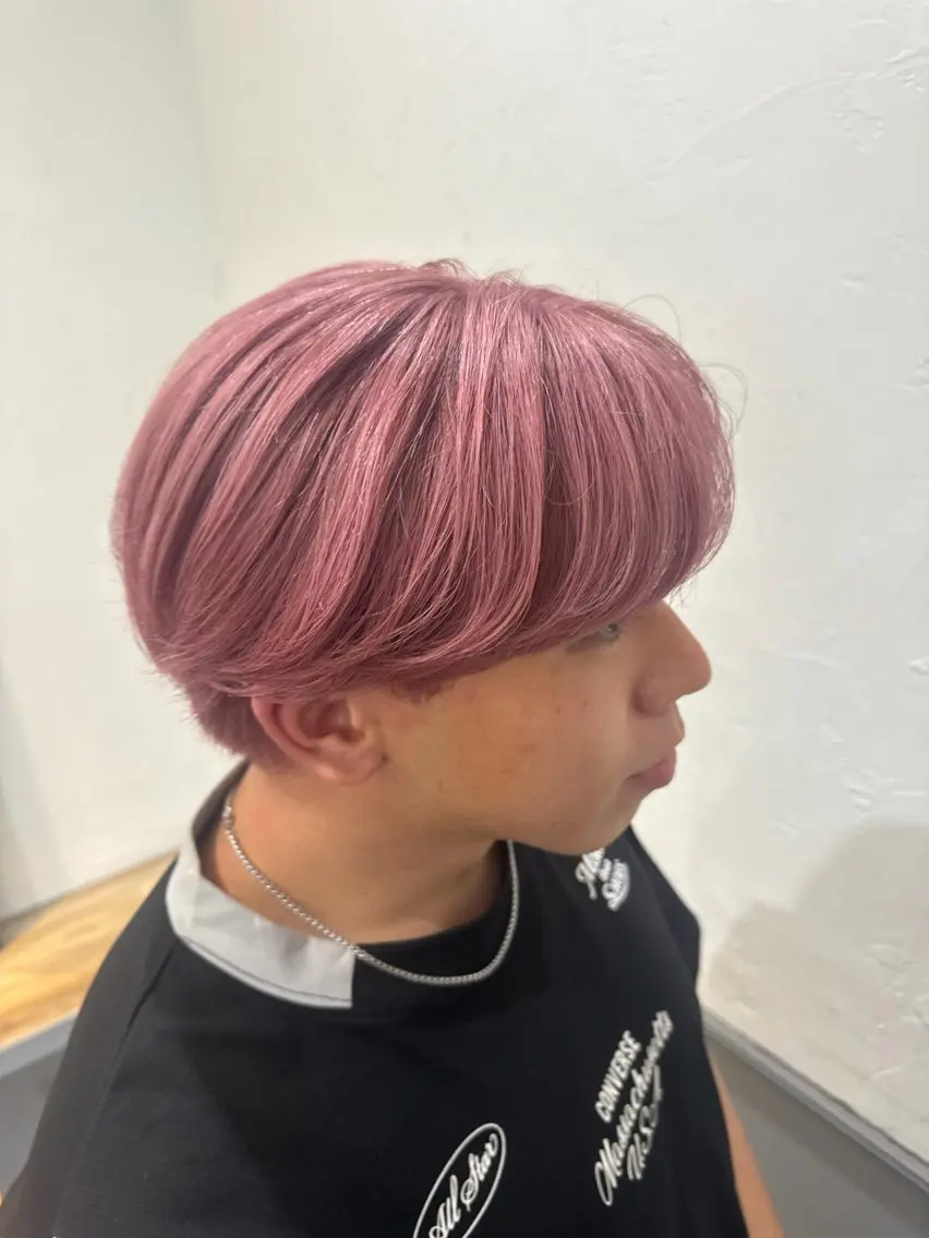 ショート カラー メンズ ヘアカラー heel SENGAWAのヘアスタイル