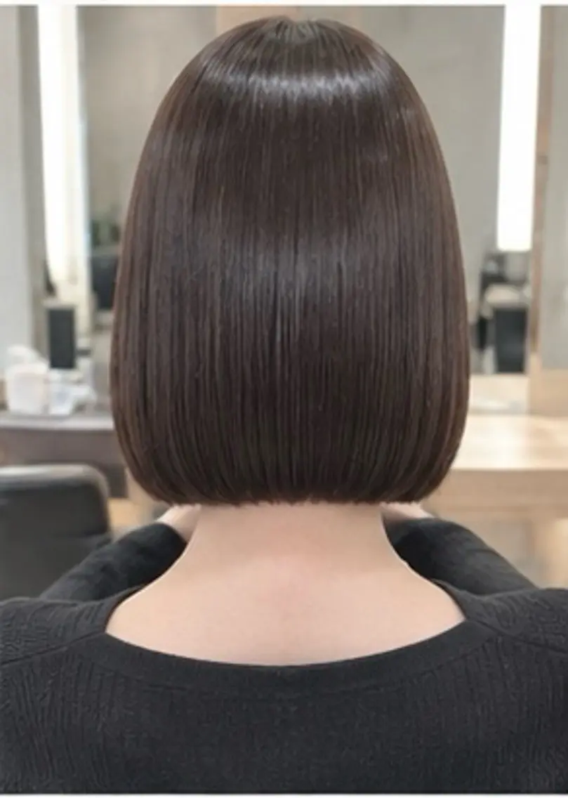 ショート 縮毛矯正 芦屋・打出／ 縮毛矯正／前田尚希のヘアスタイル