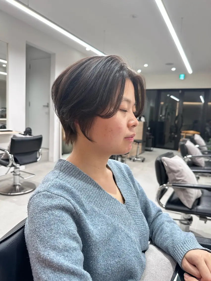 ショート ショートヘア あいこ/ハンサムショ ート無料/蔵前🌷のヘアスタイル