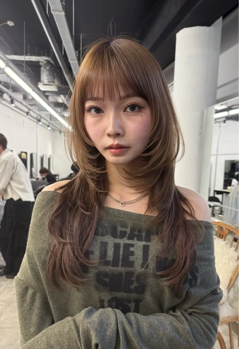 ロング カラー ヘアカラー トリートメント エクステ 松尾太樹 【pia】福岡美容室のヘアスタイル