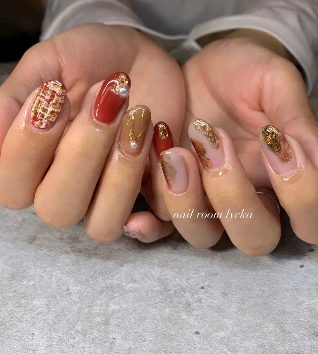 ネイル ネイルルームリッカ 𝐦𝐚𝐲𝐮のネイルデザイン