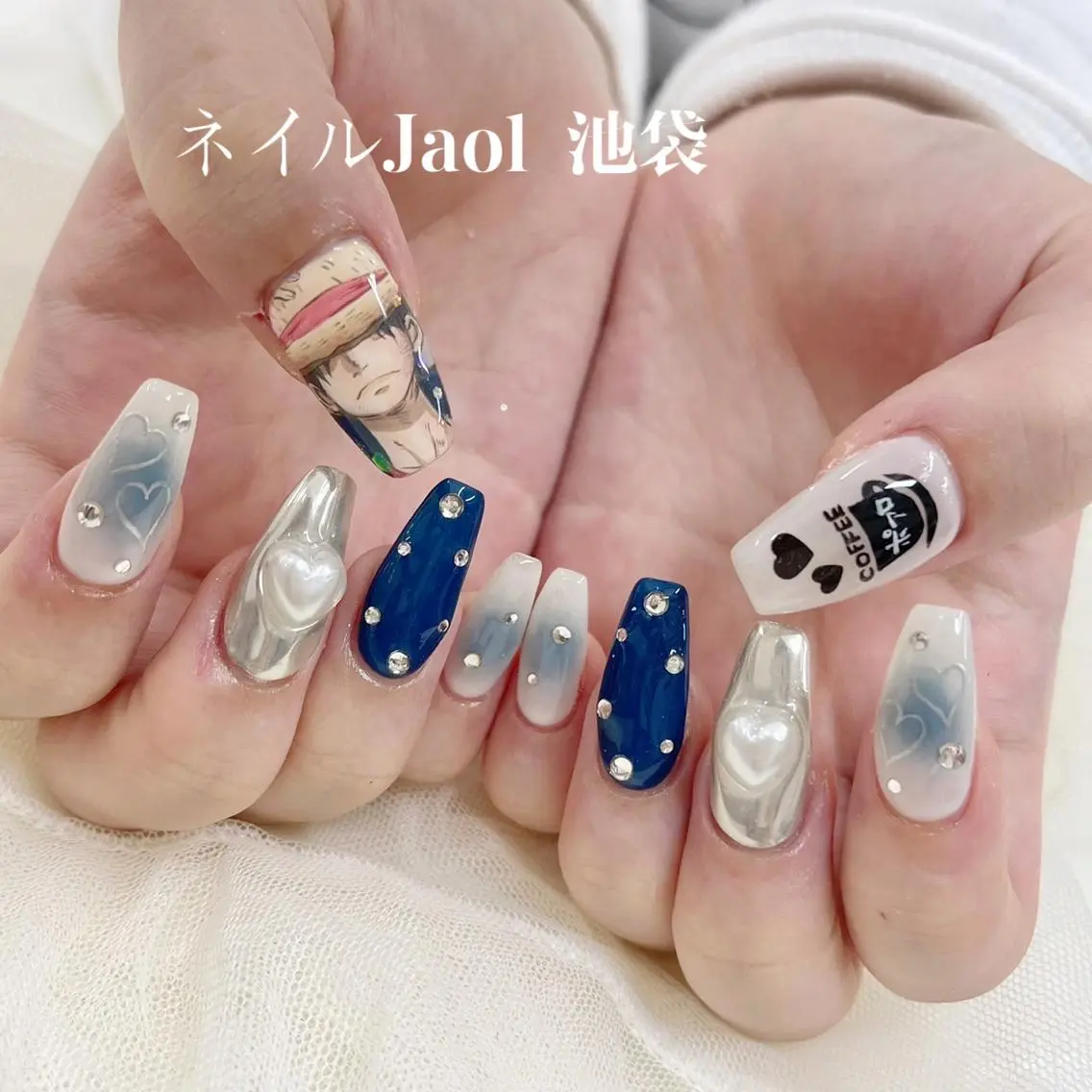 ロング ネイルJaol 池袋のネイルデザイン