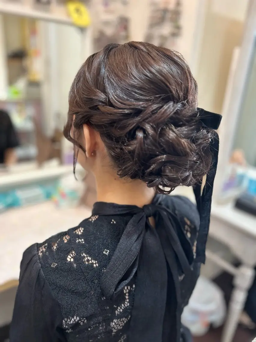 ヘアアレンジ 結婚式・ブライダル 心斎橋/セットサロン /ボイボイのヘアスタイル