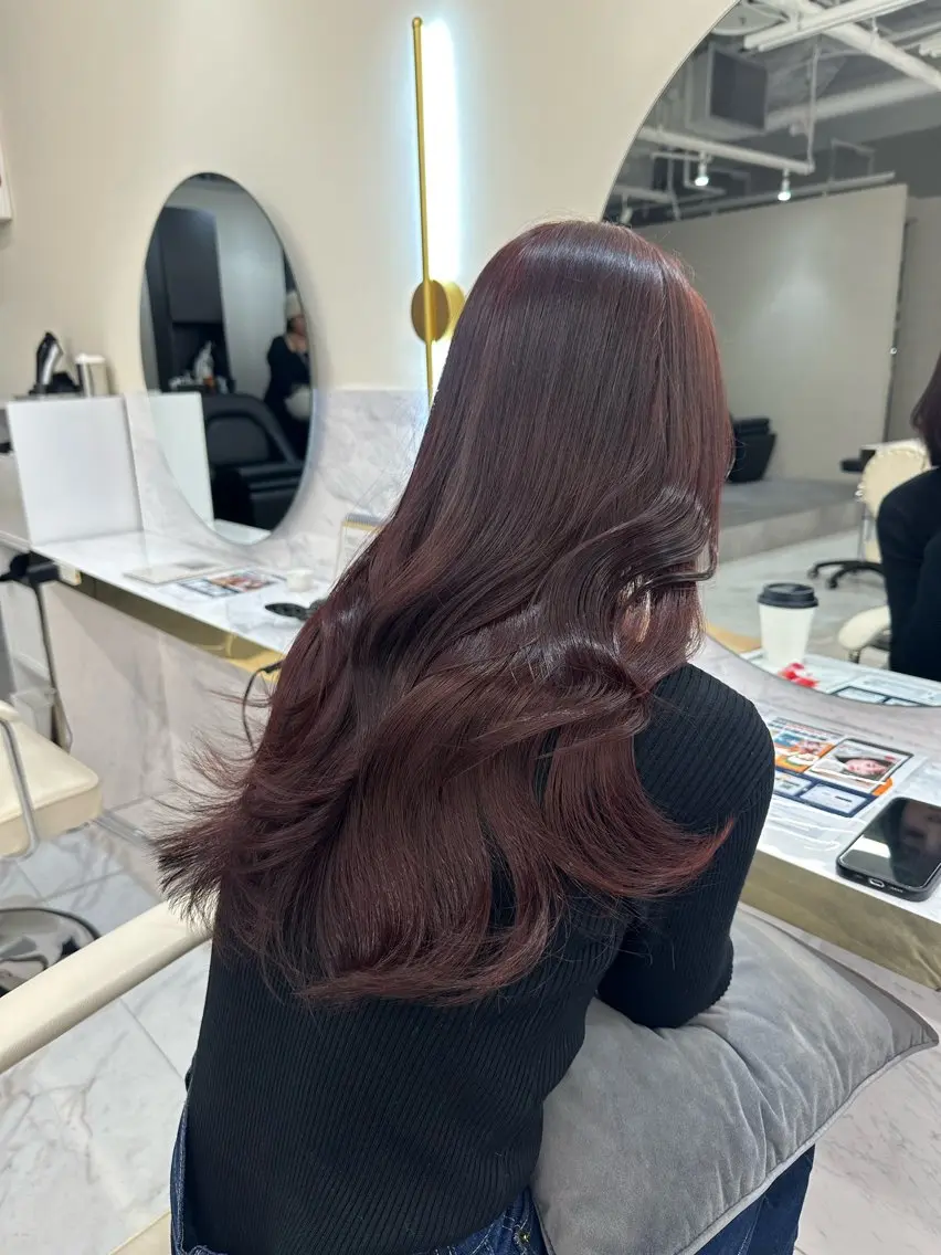 ロング レイヤーカット/髪質 改善/momo🎀のヘアスタイル