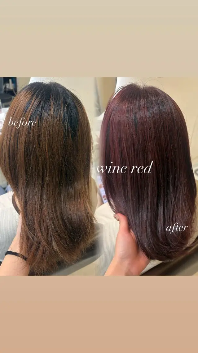 ミディアム カラー ブリーチ ブリーチなしカラー ヘアカラー 艶髪縮毛矯正🛋 透明感カラー/さやかのヘアスタイル
