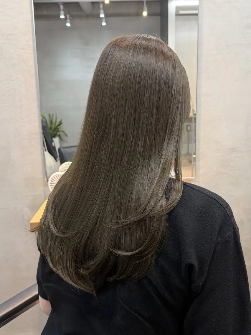 ロング ヘアアレンジ ヘアカラー トリートメント いとう まいこのヘアスタイル