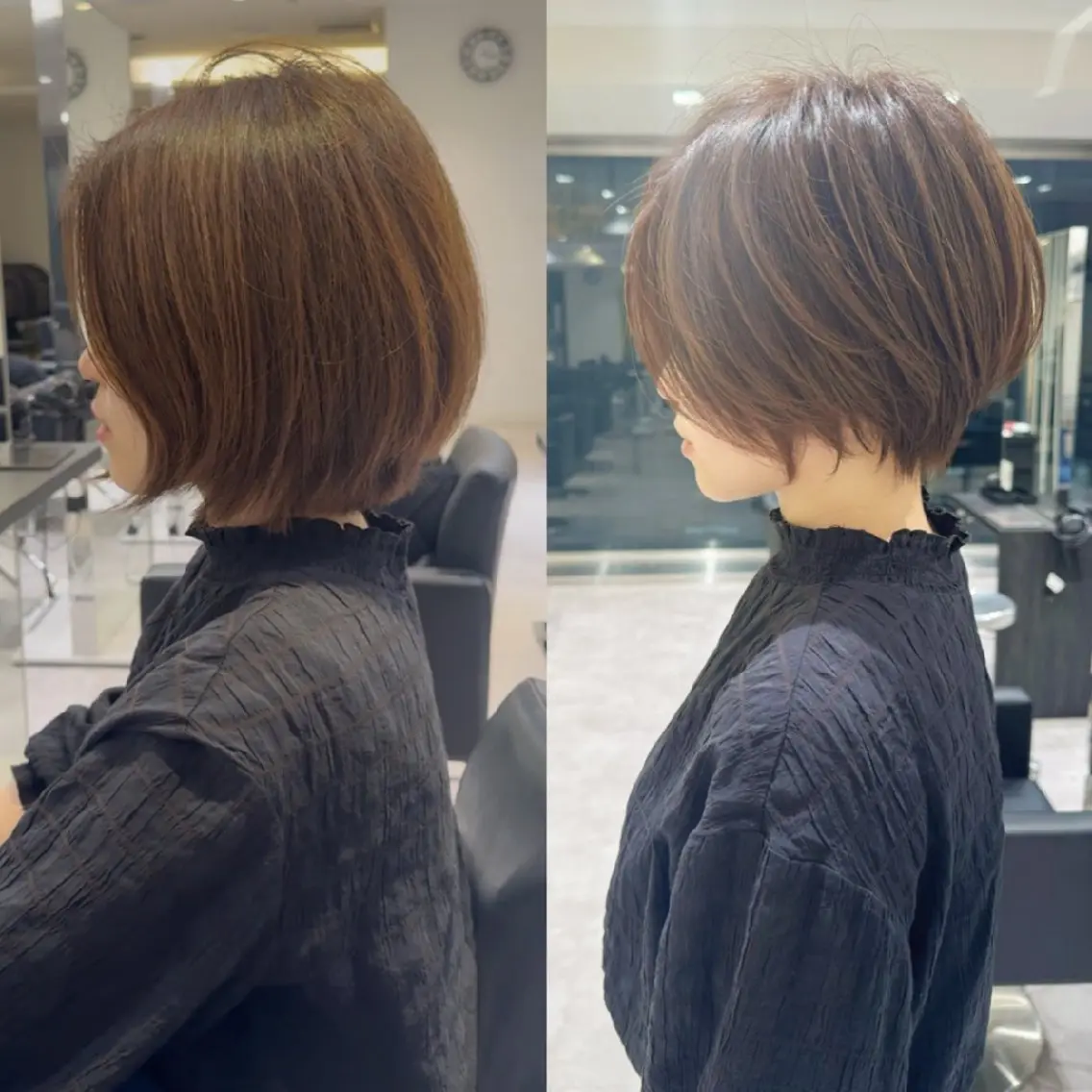 ショート カット トリートメント 山嵜 菜織のヘアスタイル