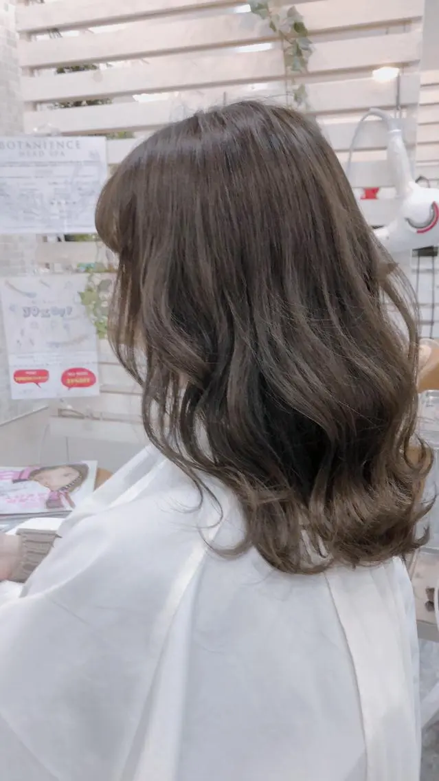 🫧🧚‍♂️コテ巻き風🧚‍♂️🫧カット+パーマ+ミルボントリートメントの写真