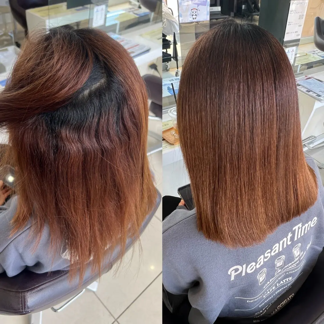 ロング パーマ カット 縮毛矯正 TELA HAIR 石岡♡aikaのヘアスタイル