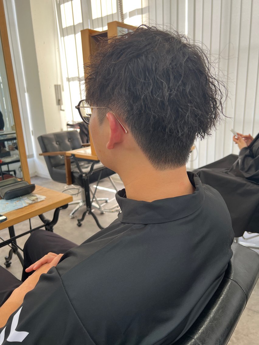 ショート メンズ ショートヘア カット パーマ ショートカット/ 岡山駅前/KAZUのヘアスタイル