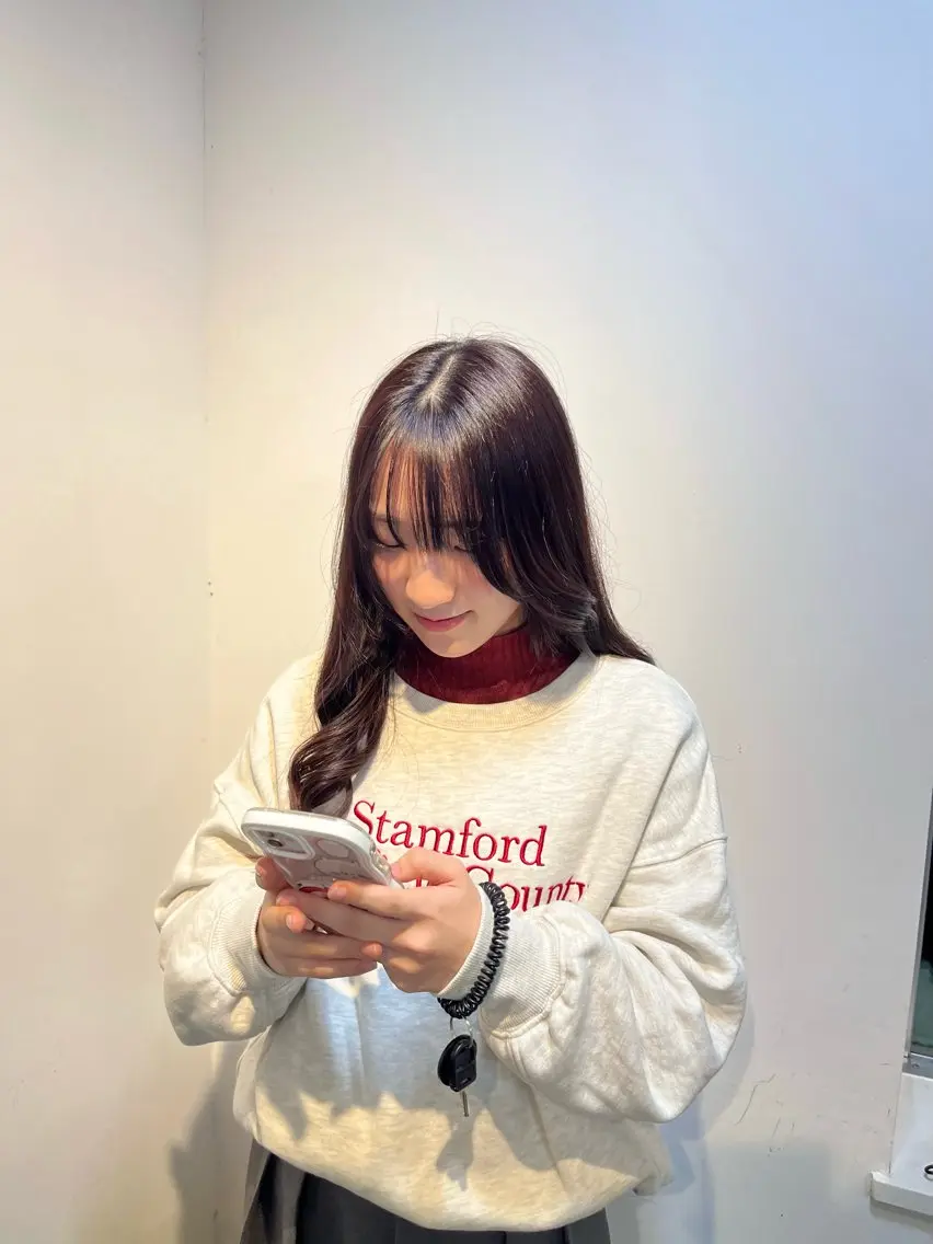 カラー ブリーチ ラベンダーカラー ブリーチなしカラー ピンクカラー ピンクラベンダー 本木下朋花/髪質 改善×ダブルカラーのヘアスタイル
